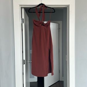 Abercrombie brown halter dress size XS